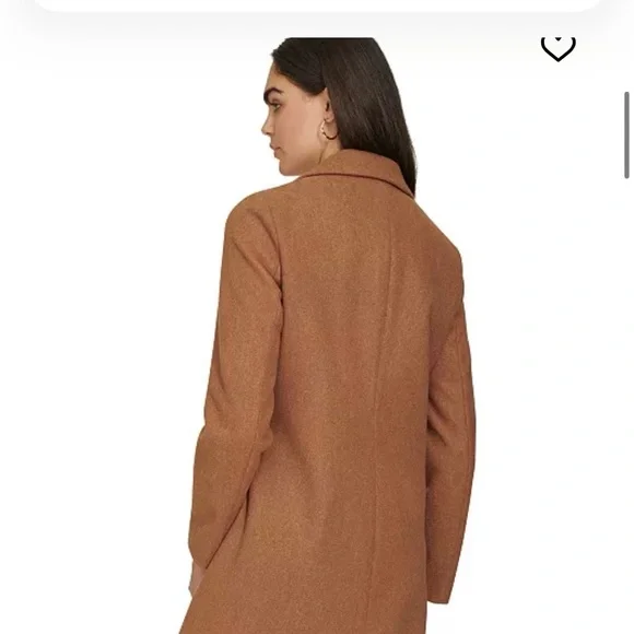 Calvin Klein Chocolate Brown Overcoat - Picture 5 of 8